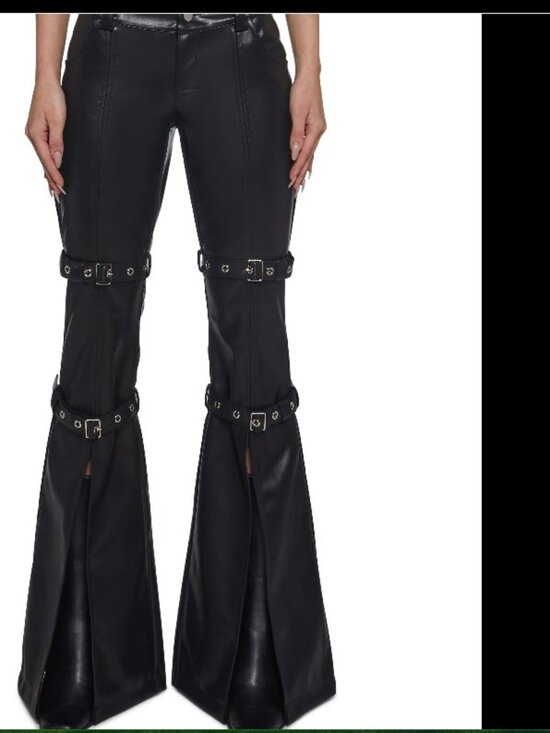 widow Pants - Dolls kill Rocker forever buckle pants